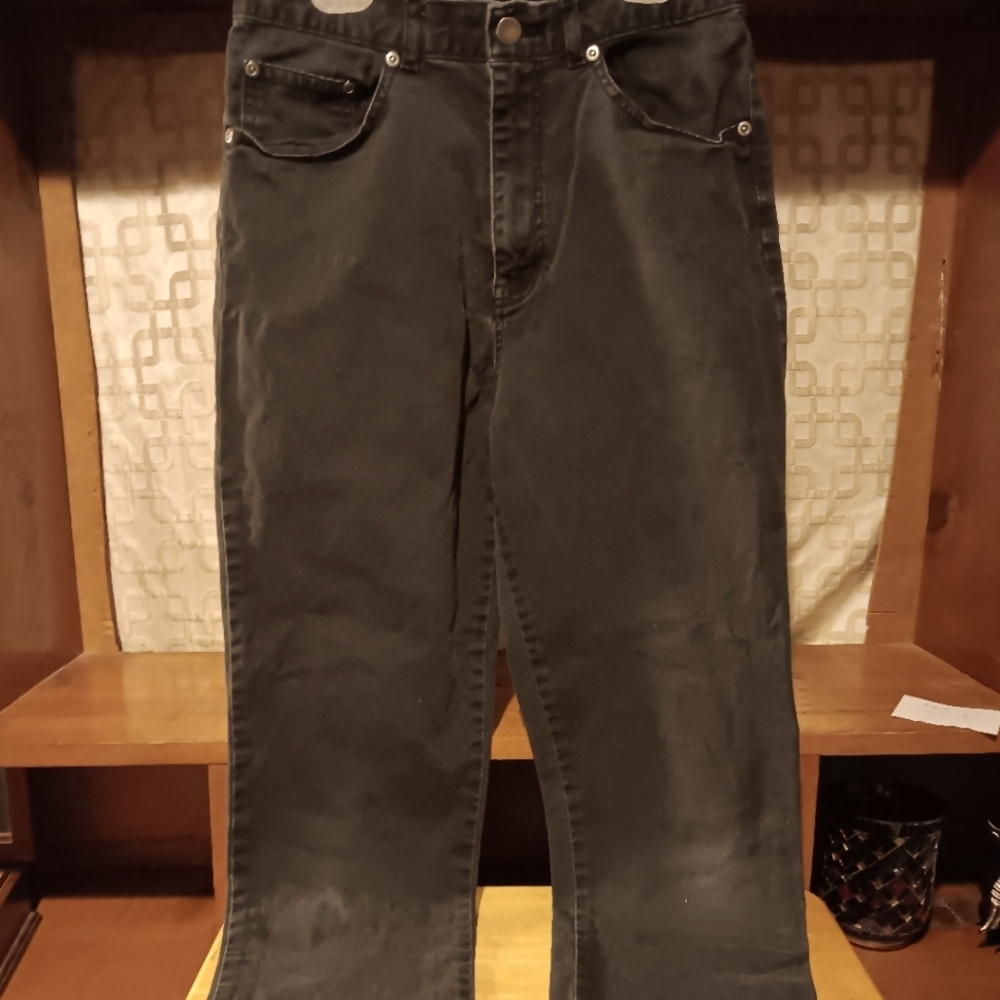 Black boot cut jeans